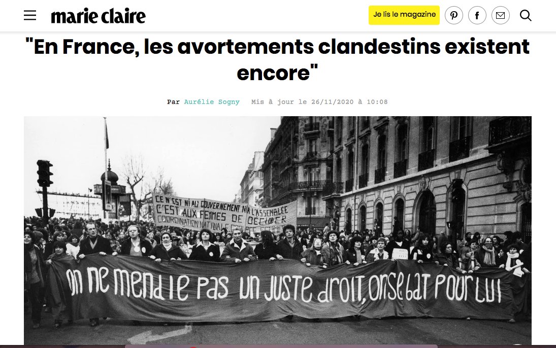 AlbaneGaillot's tweet photo. Vous vous demandez encore pourquoi il est urgent d'adopter la #PPLIVG ?
⬇️ Nathalie Trignol-Viguier de l'#ANCIC vous explique tout dans un entretien très complet pour @marieclaire_fr
#IVG https://t.co/Dj5sJCwBEo