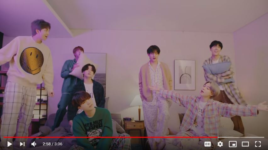 +cancelled. These shots from the "on my pillow" version. Also, is it just me, or does V's smile look like a frustrated smile as he sings 'my feet refuse to move'? Camera work throughout this, like in this scene from OG, and later in the soop version goes out then focuses onmember