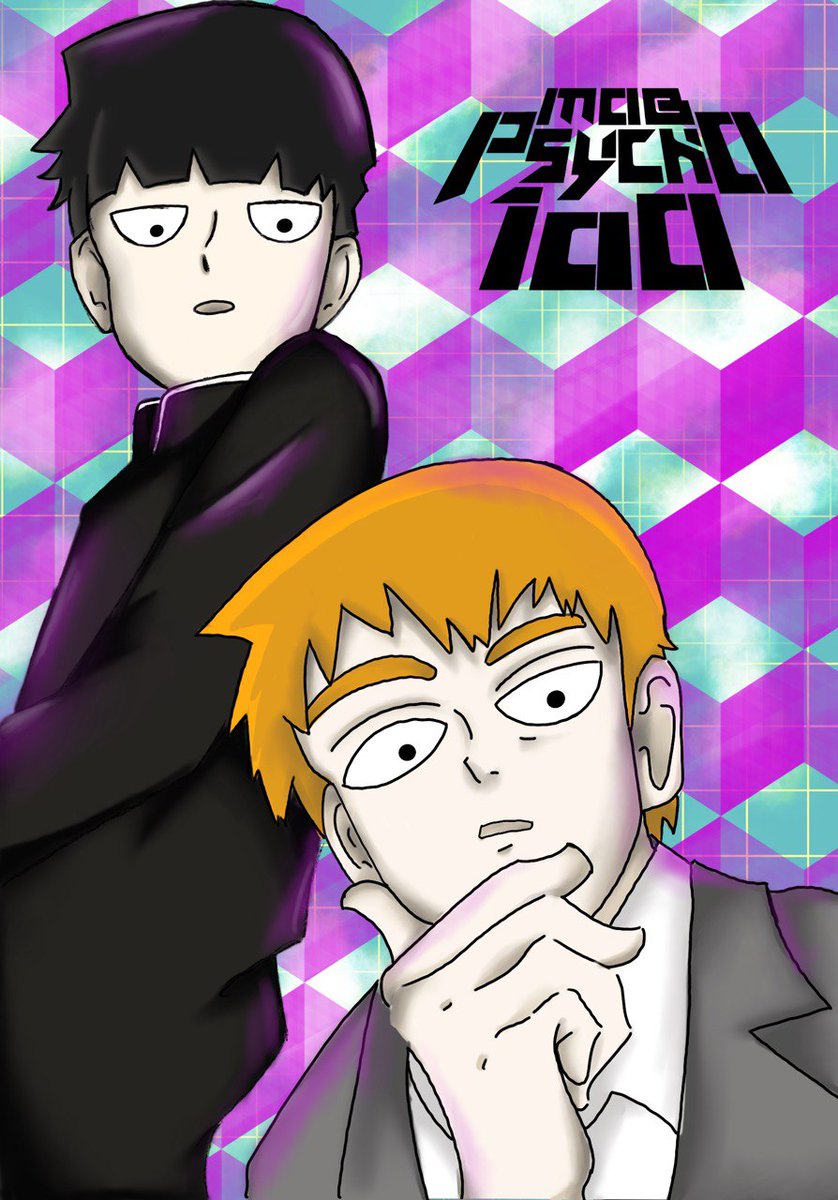 ShinTaki14's tweet photo. "Moshi moshi? MOB? " #mobpsycho100 #mob #raigen #art #digitalart #Procreate #anime #fanart #mobpsychofan #manga https://t.co/C1UzZMrohE