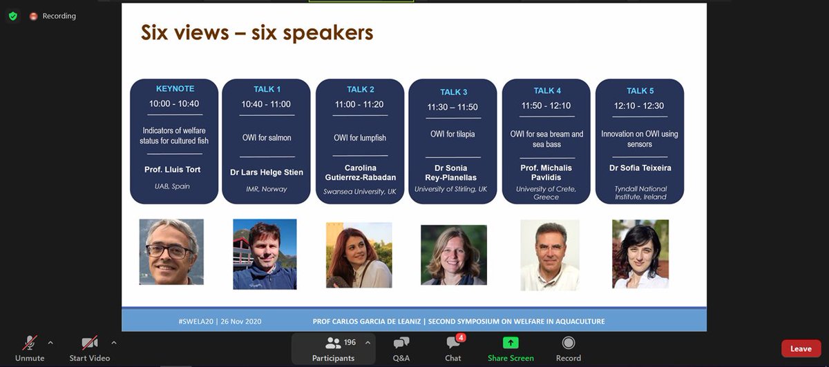 csar_ace's tweet photo. Six views on fish welfare from six different speakers
#SWELA20 @ACCESS2SEA @SMARTAQUA2 #aquaculture #welfare https://t.co/rxuPM22C8U
