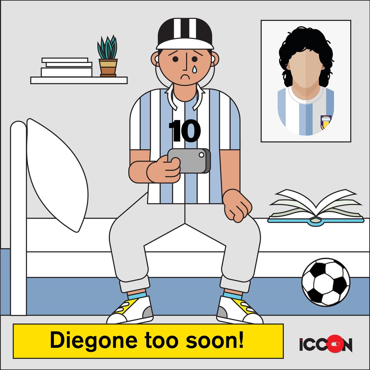 Iccon_in's tweet photo. ICCON of football Diego Maradona has left us to shake hands with the #handofgod!
You will live on forever in our hearts!

#ICCON #differentlydifferent #designedtosolveproblems
#rip #diego #maradona #diegomaradona #handofgod #football #argentina https://t.co/4vbF3JDOh7