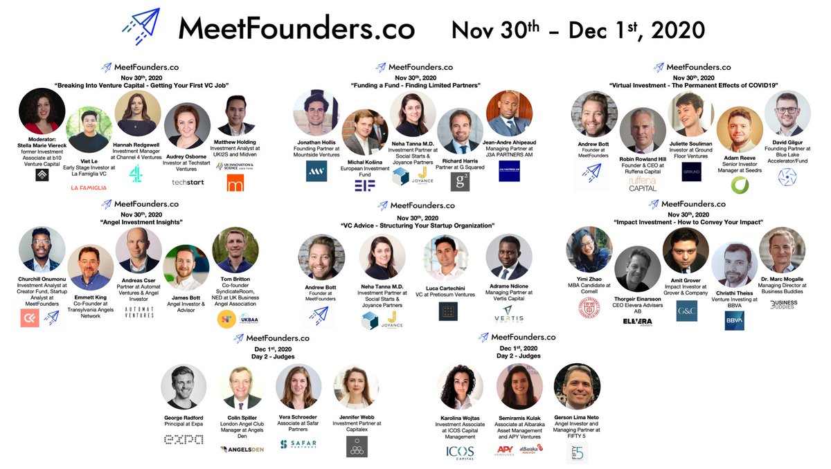Thorgze's tweet photo. Next week I will be speaking at the @MeetFounders (fully virtual) investment event about Impact Investment. Check out this great panel! https://t.co/lH5AVYxT0X   #VentureCapital  #startups #entrepreneur #investing #impactinvestment https://t.co/ktDAtiBAWe