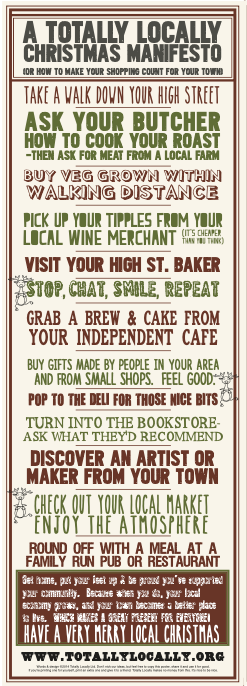 Have a look at the  @1totallylocally  #Christmas  #manifesto. Support our  #independent traders whilst shopping and preparing for  #Christmas.  #ShopLocal  #SpendLocal  #SupportLocal  http://totallylocallyteddington.co.uk/news/how-will-you-spend-this-christmas/