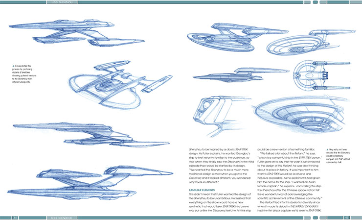 Star Trek: Designing Starships Volume 4: Discovery by  @BenCSRobinson for  @EaglemossLtd is a must-read. You will witness all the evolution of designs.You can already read some pages:  https://www.amazon.com/Star-Trek-Designing-Starships-Discovery/dp/1858755743