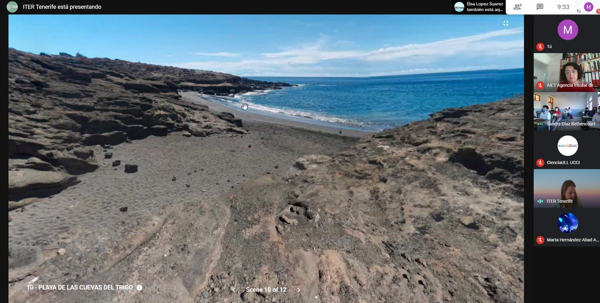 ITERtenerife's tweet photo. Primer evento del día en la #miniferia20 de Tenerife con la “Visita SOSTURMAC: energía y patrimonio” en el que participan alumnos de 4º de la ESO del IES Los Cristianos CEIP, realizando esta Ruta Virtual desarrollada dentro de nuestro proyecto #SOSTURMAC. #scic20 https://t.co/72AbwKaon3