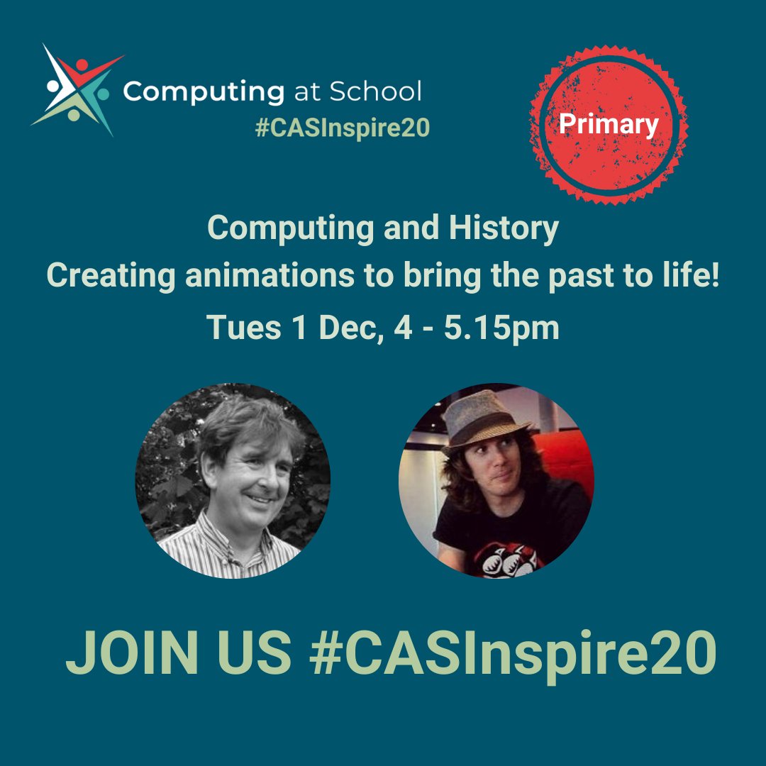 CompAtSch's tweet photo. We have more #CASInspire20 sessions coming up, hosted by @amazingict - Computing and History - Creating animations to bring the past to life! &amp; Computing and Geography - Exploring the world on a digital journey!
Book now: https://t.co/YuE5v0j3fA
#CASVirtual https://t.co/12QR0wj2OP