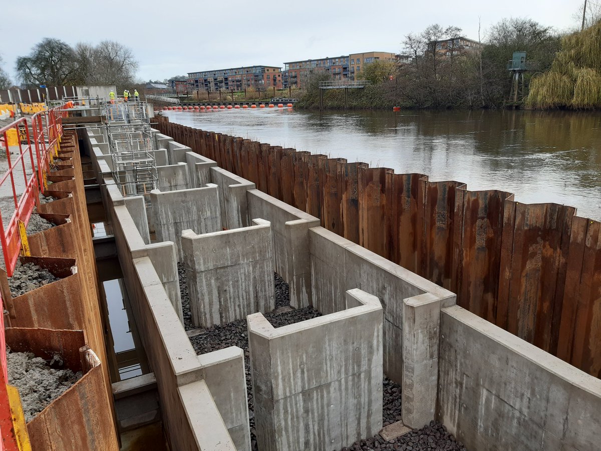 So exciting to see the amazing progress on the <a href="/SevernUnlocked/">Unlocking the Severn</a>  fish pass at Diglis. It's looking fantastic and not too far off now. The viewing gallery space is brilliant and the team are doing an incredible job <a href="/LIFEprogramme/">LIFE Programme</a> <a href="/CRTWalesandSW/">Canal & River Trust Wales and South West</a> @HeritageFundWM