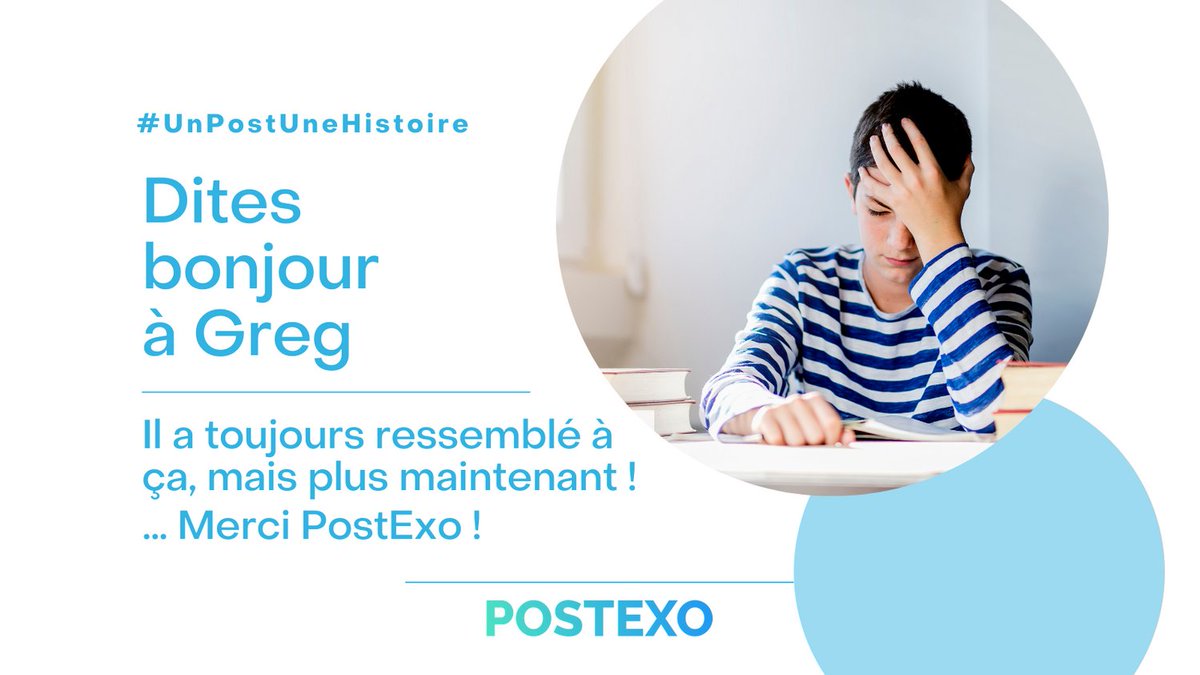 Postexo_app's tweet photo. #UnPostUneHistoire
Découvrez le témoignage de Greg, élève en troisième. Il a toujours été aussi stressé .. mais plus maintenant !
Grâce à qui?
#SoutienScolaire #PostExo #Education #EduTech https://t.co/hdjNgrUOLK