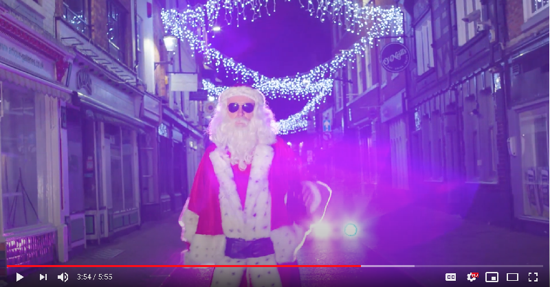 helloleicester's tweet photo. They Can't Cancel Christmas - Leicester's 2020 Christmas film https://t.co/6QN3IV9Ztg Brilliant! Well done @CurveLeicester @Leicester_News we love it 🎄 #leicester #lights #christmas
