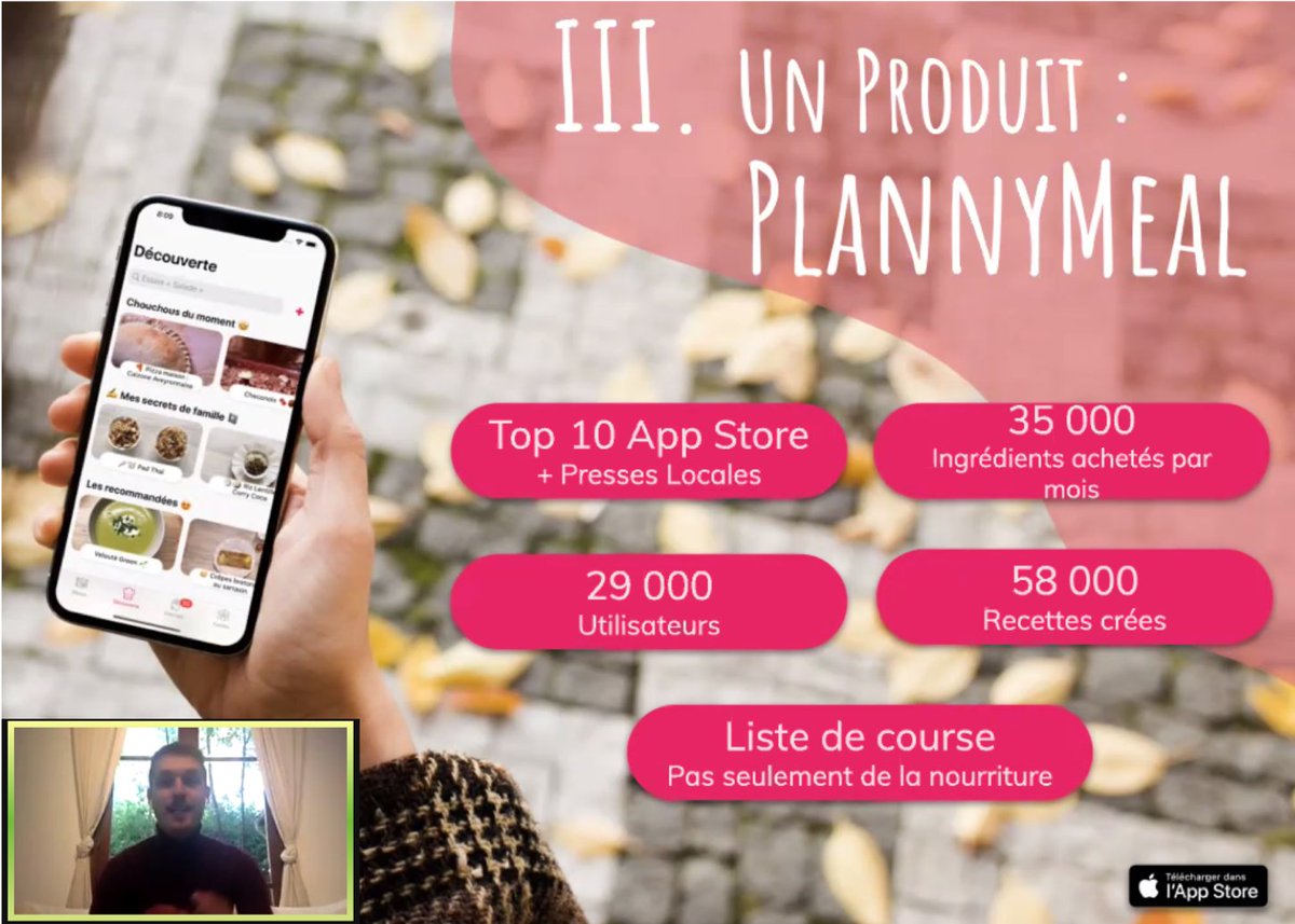 Alumn'IAE (@alumniaemtp) on Twitter photo 2ème présentation dans #LesCafesConnectes : <a href="/MicheauBastien/">Bastien</a>, créateur de <a href="/PlannyM/">PlannyMeal</a> 🍍une application de liste de courses 2.0 qui va vous aider à mieux manger! Un beau projet dont le point de départ est une histoire d'amour 🥰
Event by <a href="/AlumnIAEMtp/">Alumn'IAE</a>, <a href="/IAEStartupLab/">IAE Startup Lab</a> & <a href="/bureauxandcoFR/">Bureaux & Co</a> 2ème présentation dans #LesCafesConnectes : <a href="/MicheauBastien/">Bastien</a>, créateur de <a href="/PlannyM/">PlannyMeal</a> 🍍une application de liste de courses 2.0 qui va vous aider à mieux manger! Un beau projet dont le point de départ est une histoire d'amour 🥰
Event by <a href="/AlumnIAEMtp/">Alumn'IAE</a>, <a href="/IAEStartupLab/">IAE Startup Lab</a> & <a href="/bureauxandcoFR/">Bureaux & Co</a>