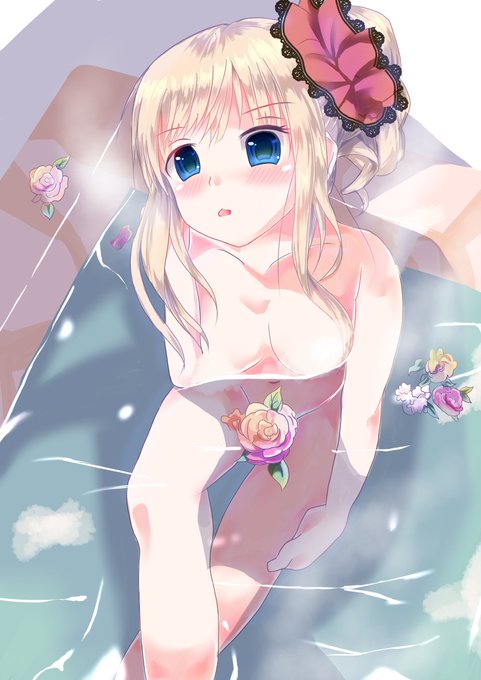 #いい風呂の日
過去絵ですが看板娘弥生ちゃんの入浴シーンです 