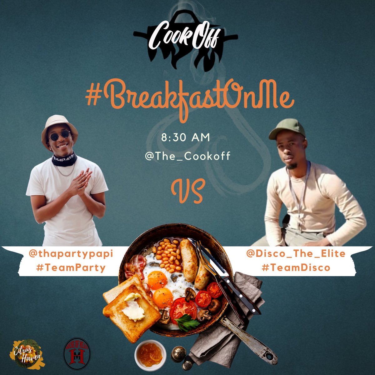 The_Cookoff's tweet image. This Sunday we are having an early morning with @thapartypapi &amp;amp; @Disco_The_Elite as they prepare bomb ass brekkie for.. well.. their babes and us. Lol follow all the buildup to #BreakfastOnMe here