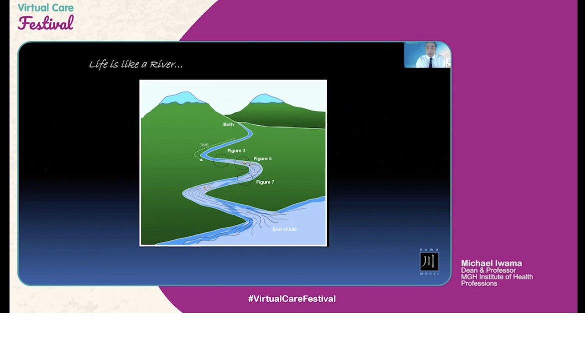 otsamantha's tweet image. ‘Rivers are personal &amp;amp; always dynamic’ @KawaModel #VirtualCareFestival #theOTshow