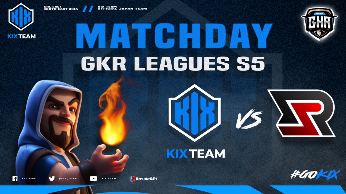 #ClashRoyale  |  #クラロワ          

🏆 | <a href="/GkrLeagues/">GKR – Gold Edition</a> 
⏰ | 10:00 PM 🇯🇵
🆚 | <a href="/RisingSun_GG/">Rising Sun Esports</a>

📍Matchweek 2
✅Honor Division

KIX JP vs Rising Sun Esports APAC

が本日行われます!!

#GOKIX