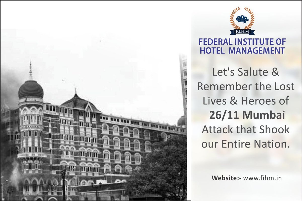 FihmNoida's tweet photo. Our #Salute &amp; Humble #Gratitude To The Departed Souls.  Lets's Fight Against #radicalization &amp; #terrorism  

#MumbaiTerrorAttack #hospitalityindustry #mumbai #India #MumbaiPolice #hotel #TajHotel #Trending #TrendingNow #HospitalityHeros #bhfyp #thursdayvibes #thursdaymorning https://t.co/3happ7fDWV