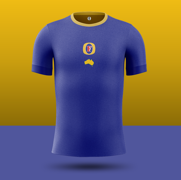 13.  @FostersUK - With it's amber neck-line, any day would be a g'day for this simple but iconic Fosters kit.