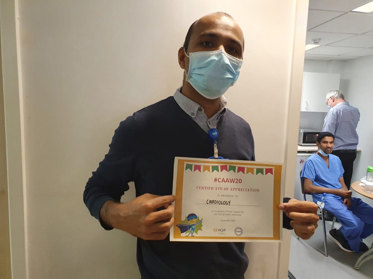 NM_AuditTeam's tweet photo. We showed appreciation to all the departments who complete and do all the work 😊
Thank you to everyone: Urology, Respiratory, Cardiology, Diabetes, Maternity, Paediatrics, Orthopaedics and Rheumatology to name a few!!
#CAAW20
@NM_AuditTeam
@BelavadiShruthi
@NorthMidNHS https://t.co/tRMvcmIPcN