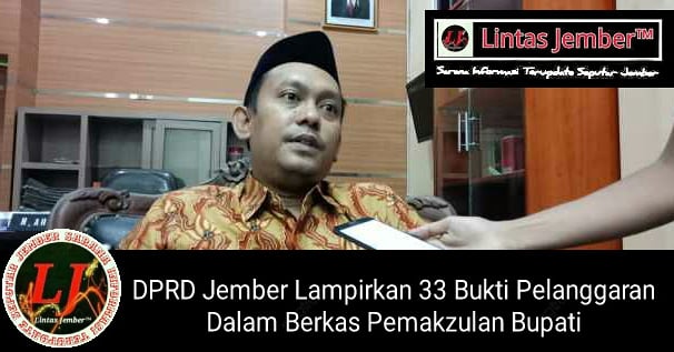 DPRD Jember Lampirkan 33 Bukti Pelanggaran Dalam Berkas Pemakzulan Bupati
https://t.co/1Co6z2LQ2o https://t.co/ybJRkWfYE7
