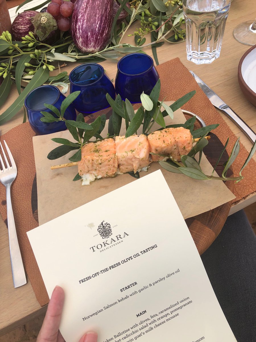 GC_Com's tweet photo. An incredible #TokaraOliveOil inspired Menu @TOKARAestate #IntOliveTreeDay https://t.co/ExtgOnfsd6