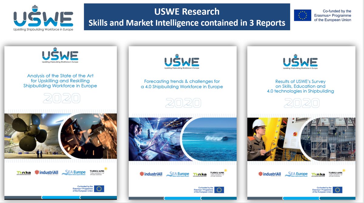 The <a href="/USWEproject/">USWE~Upskilling Shipbuilding Workforce in Europe</a>  - Upskilling Shipbuilding Workforce in Europe project is presenting the main results achieved after 2 years’ project!
<a href="/seaeurope/">SEA Europe</a>  <a href="/industriAll/">maryuri capella</a> <a href="/turku/">servet</a> <a href="/tknika/">Tknika</a> 
#skills #shipbuilding #professionalprofiles #sectoralskills #shipbuilding #workforce