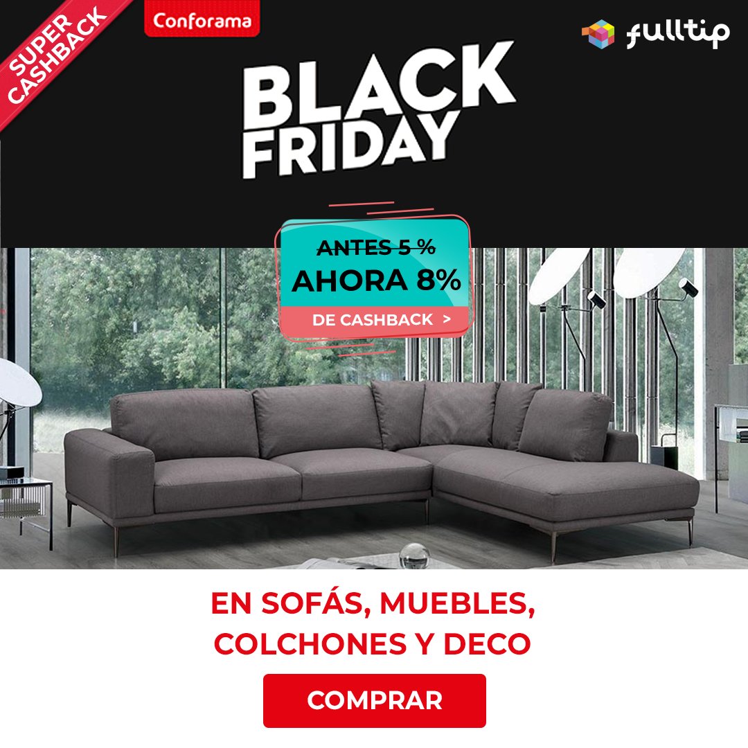 fulltip's tweet image. En Black Friday rediseña las habitaciones de tu hogar para estos días fríos en los que apetece quedarse en casa, porque siempre apetece más si es la casa que siempre has soñado 😉

Compra con Fulltip y además te llevarás un 8% del importe gastado!

fulltip.com/producto/Confo…