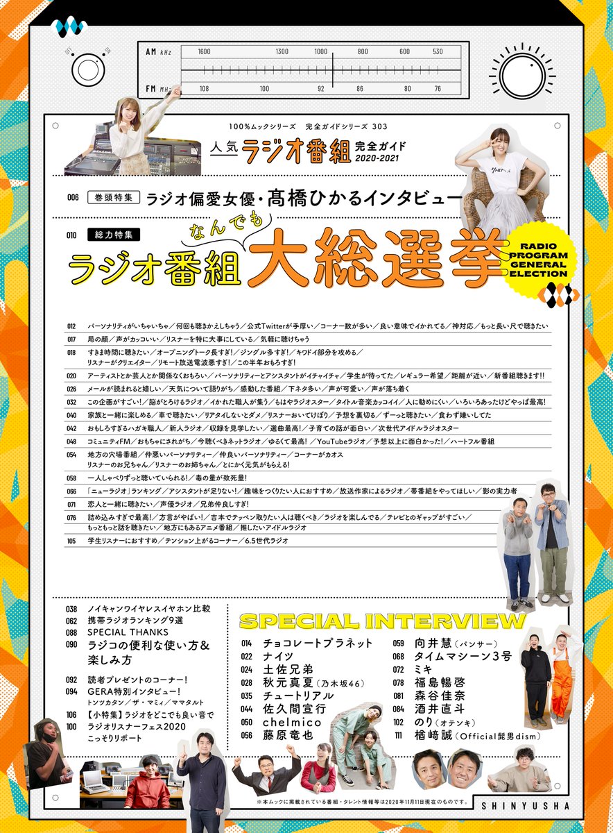 人気ラジオ番組完全ガイド サマ編集部公式 人気ラジオ番組完全ガイド 21 ようやく明日11 27 金 発売です リスナーのみなさまの声を 前回同様ガッツリ掲載 ぜひとも秋 冬 の夜長にご活用いただけるとありがたいです 宜しくお願いし 人気ラジオ番組完全ガイド サマ編集部公式 人気ラジオ番組完全ガイド 21 ようやく明日11 27 金 発売です リスナーのみなさまの声を 前回同様ガッツリ掲載 ぜひとも秋 冬 の夜長にご活用いただけるとありがたいです 宜しくお願いし