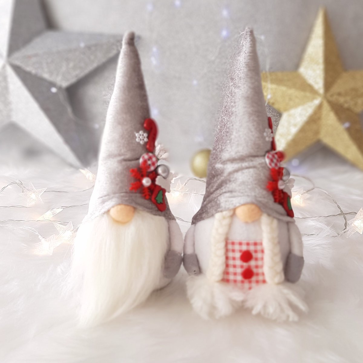 FlabrikaDolls's tweet photo. Excited to share the latest addition to my #etsy shop: Unique velvet Gnomes, christmas eve decoration, cute silver gnomes, tomte skandinavian gnomes, housewarming gift, christmas gift for her https://t.co/VRMaUbqheD #white #christmas #gray #christmasevegift #blackfrida https://t.co/a62FQg02f0
