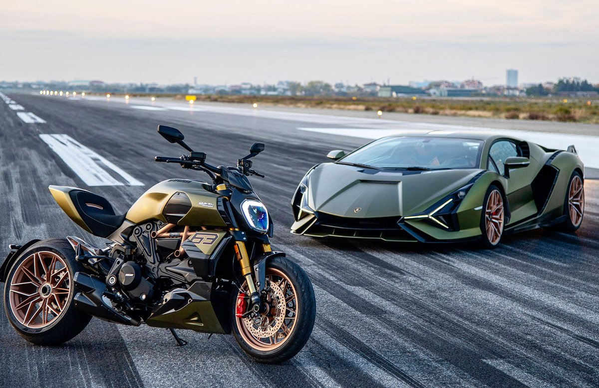 A masterpiece born from the inspiration of two glorious brands.

Introducing the new Ducati Diavel 1260 Lamborghini, created by <a href="/ducati/">Rafael Ducati</a> and Automobili Lamborghini. Inspired by Lamborghini Sián FKP 37, this jewel is the ultimate icon from the Motor Valley.