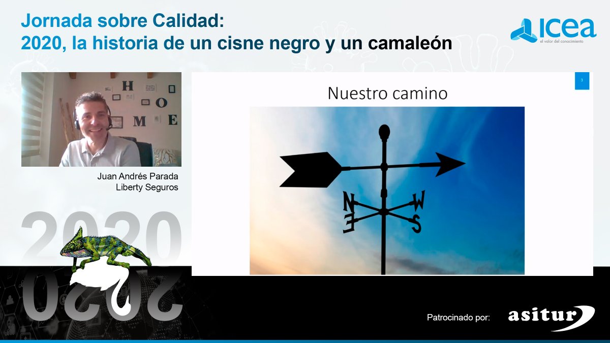 Comienza su intervención en esta jornada de Calidad Juan Andrés Parada @japaradah, Customer Experience Manager de @GrupoLiberty_es que tratará sobre un nuevo ecosistema digital para una experiencia de cliente única y personalizada. Patrocina #ASITUR
#ICEAcalidad2020 https://t.co/4wa4nmI9Qd