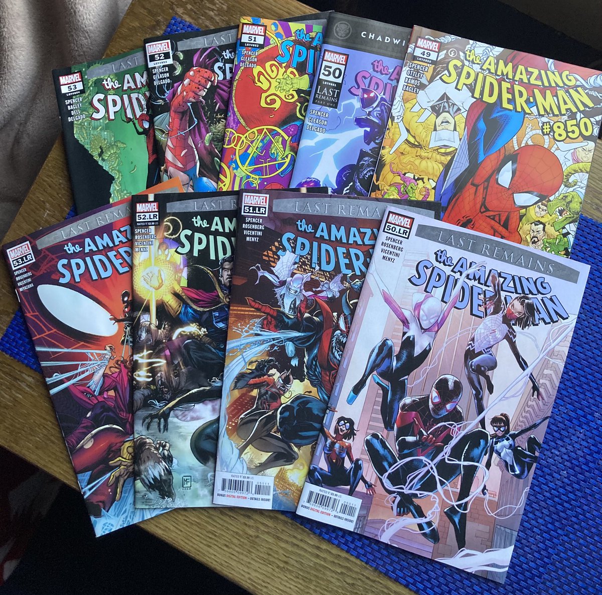 GhostCritic's tweet photo. You don’t realize how much you spend on #comics until you go pick up the last 7 weeks worth.... #Flash #GreenLantern #BatmanSuperman #SpiderMan #FantasticFour #XMen #Daredevil #HellBlazer #GideonFalls #SomethingisKillingTheChildren https://t.co/Kamp42sK20