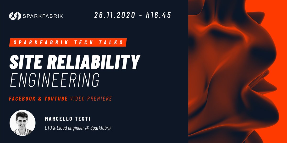 In questa puntata di Sparkfabrik Tech Talk, Marcello Testi introdurrà la Site Reliability Engineering e ci racconterà come si è evoluto il concetto di affidabilità dei sistemi.
Appuntamento con la Premiere del video oggi alle 16.45 su YouTube e su Facebook!
