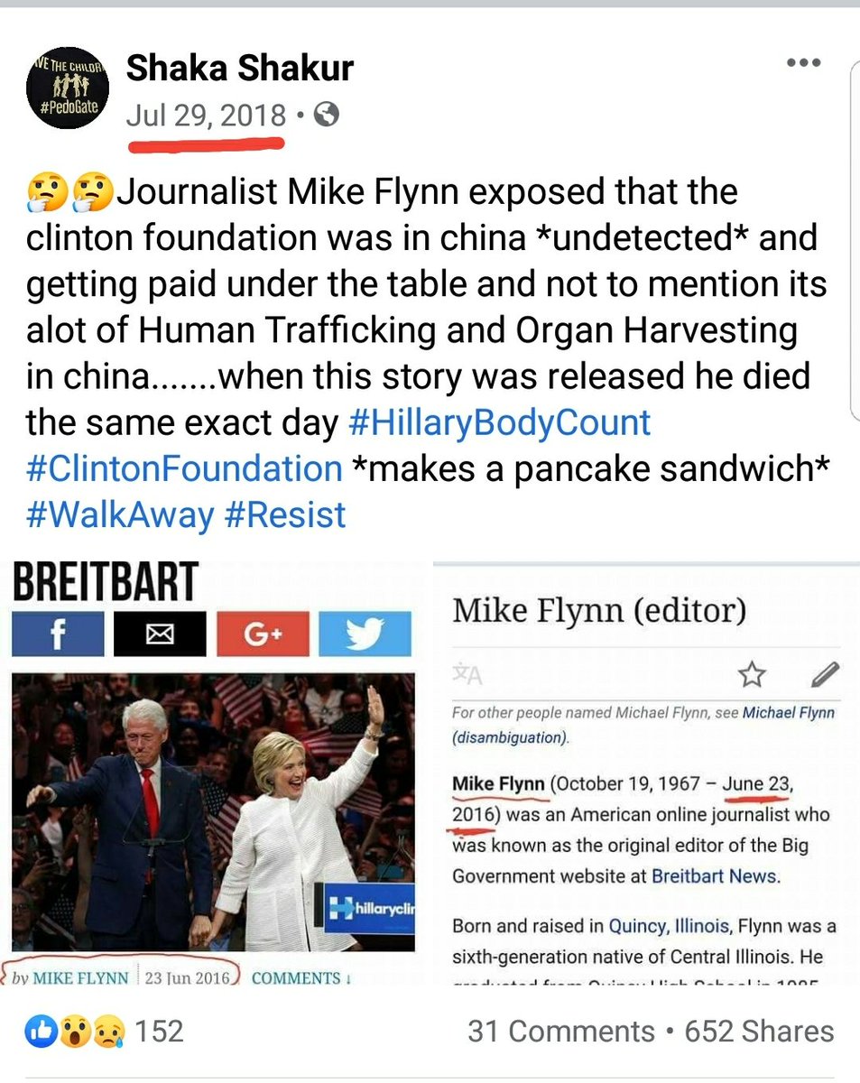 Rest in peace Mike Flynn(The journalist)  @Flynn1776 not  @GenFlynn .....something is calling me to go back over Flynn's work so thats my task for the day WATCH CHINA AND THE MONEY *Click the link*  https://twitter.com/Flynn1776/status/746053270070829060?s=19