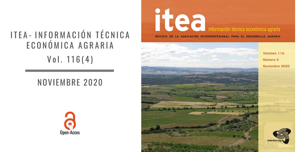 AIDA_ITEA's tweet photo. Publicado el volumen 116(4) de #RevistaITEA. #ProduccionAnimal #ProduccionVegetal y #EconomiaAgraia. Todos sus contenidos en #OpenAccess 

🔗Disponible en: https://t.co/ETA9VilMcL https://t.co/SOeDOK9X6K
