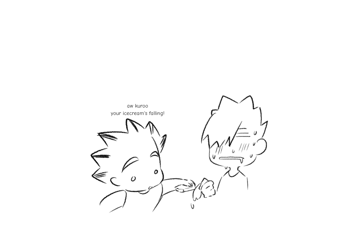 moonsterm4's tweet photo. in a perfect world, i would know how to write so i could draw akaashi and tsukki teasing kuroochan on the regular https://t.co/Beh1clhl0Z