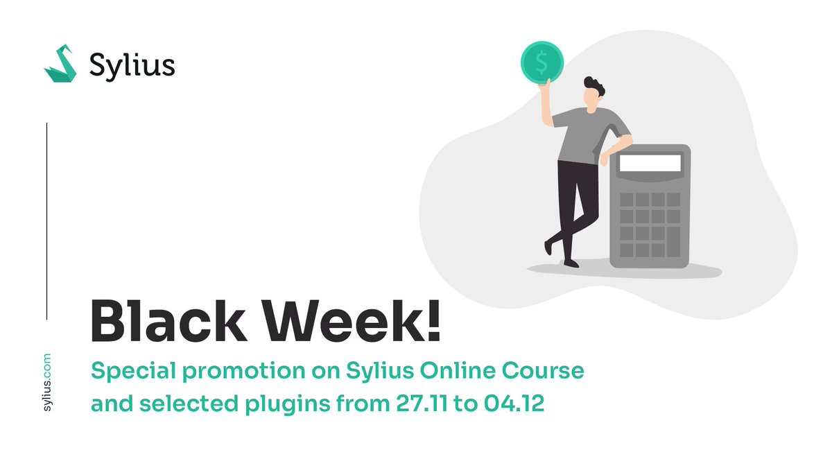 Sylius's tweet image. #BlackFriday 2020 starts tomorrow! We’ve got some special discounts prepared for our Online Course and selected plugins so be sure to tune in.