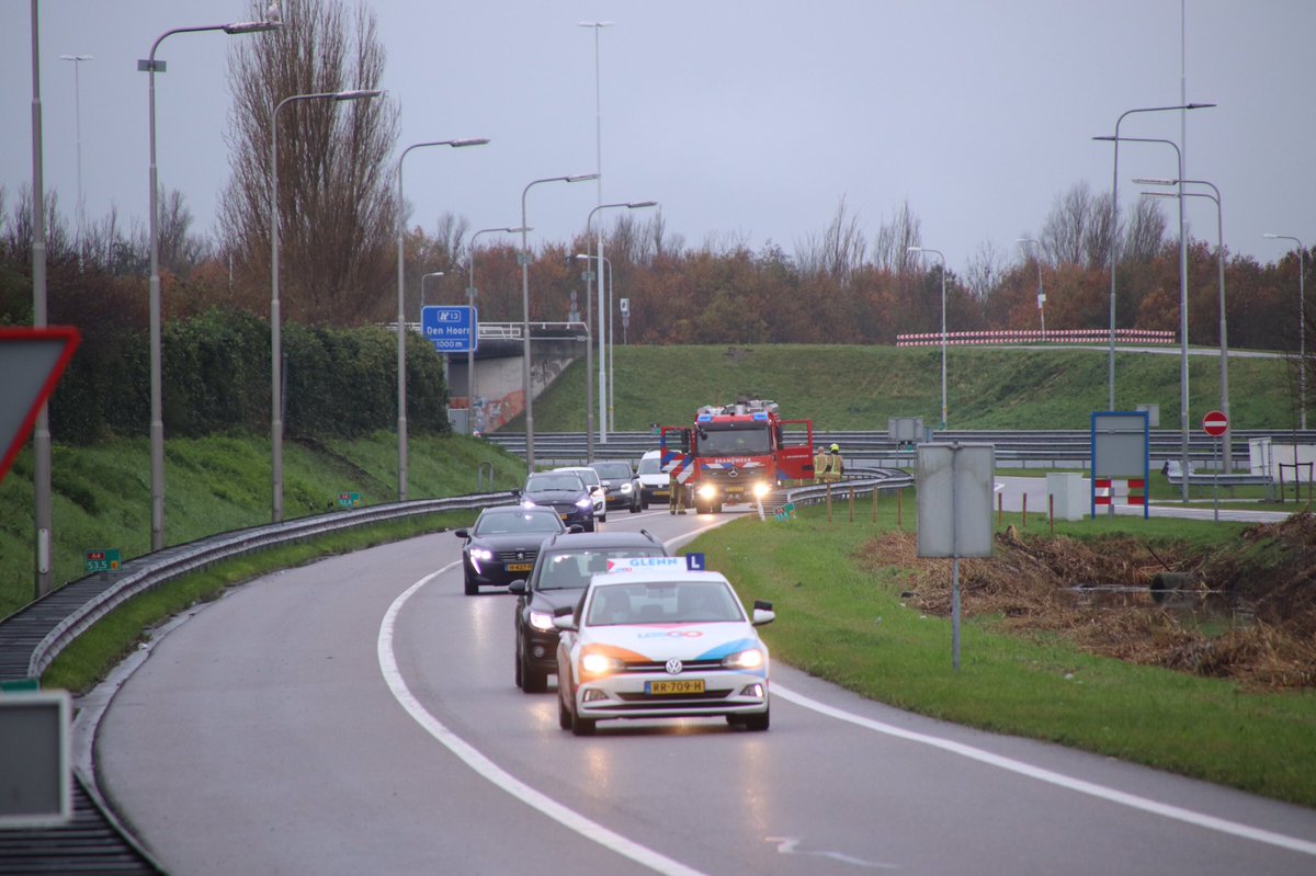 Melding brandweer Hoorn inzake voertuigbrand