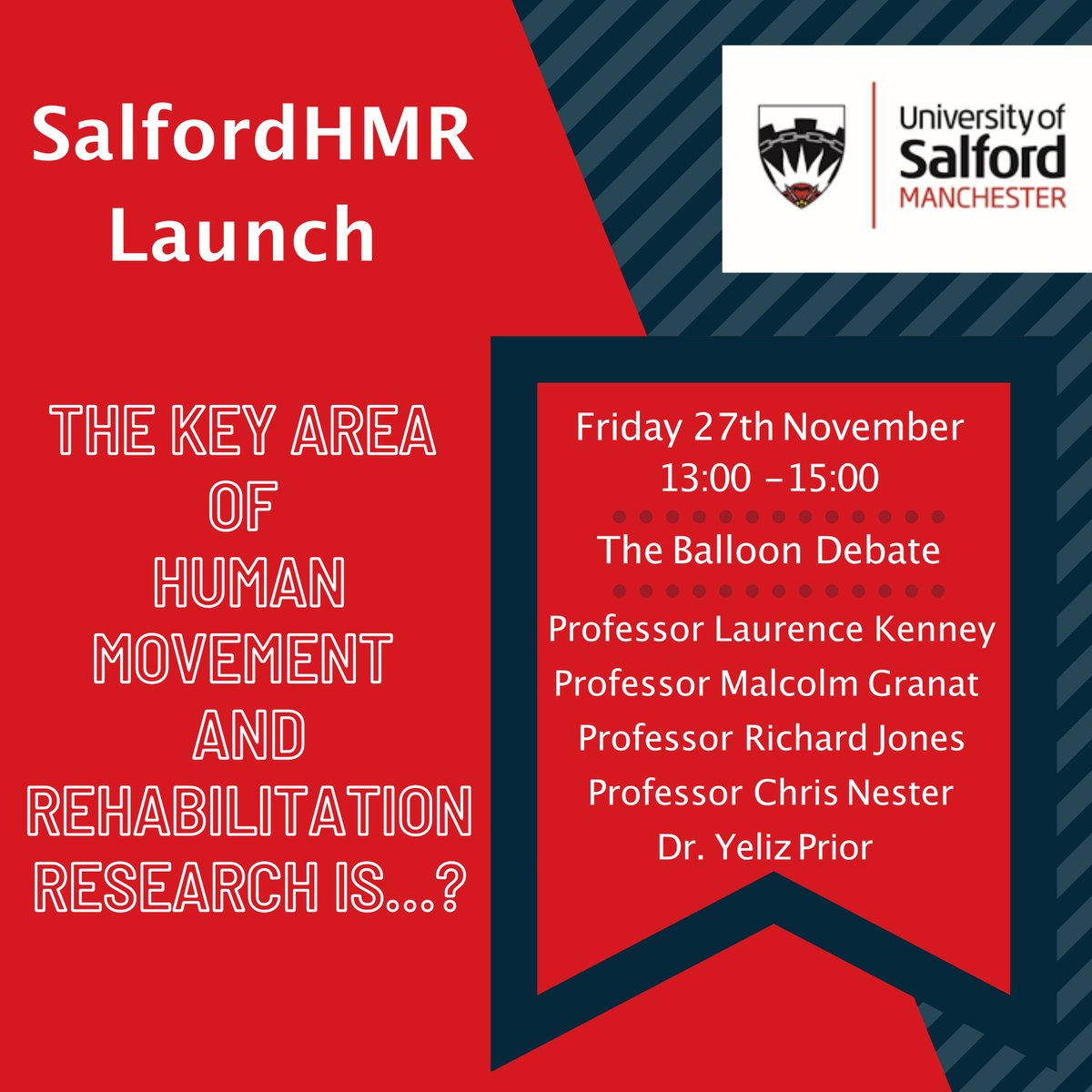 Join us tomorrow for the final day of our #SHMRLaunch which will see some of the SHMR group's professors and senior researchers battling in a balloon debate to raise their respective research to new heights, however.......only one will win!