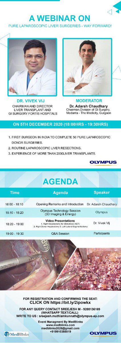 docvivekvij's tweet photo. Register free for 5th December webinar on pure lap liver surgeries ! https://t.co/89QegkUTCu