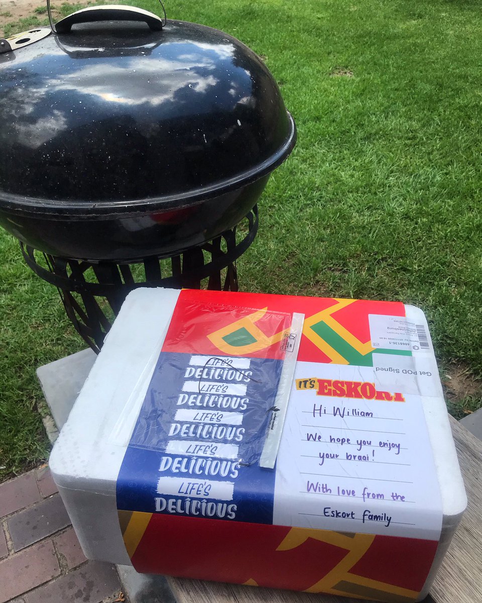 william_price's tweet photo. So this just happened today... #SpecialDelivery #Braai #itseskort @eskortfood Looking forward to some of this later on the grill today #NotBeef #BraaiTime #TryThePork #Fun https://t.co/mFwj772sll