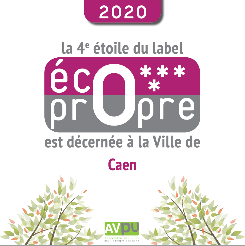 CaenOfficiel's tweet photo. La Ville de #Caen est la seule ville de 🇫🇷 à obtenir la 4e étoile du label "Ville éco-propre" en 2020. Ce label récompense les collectivités qui s'engagent à améliorer durablement la propreté de leurs espaces publics. Seules 8 villes ont reçu la 4e ⭐️ depuis la création du label. https://t.co/5Plfck1key