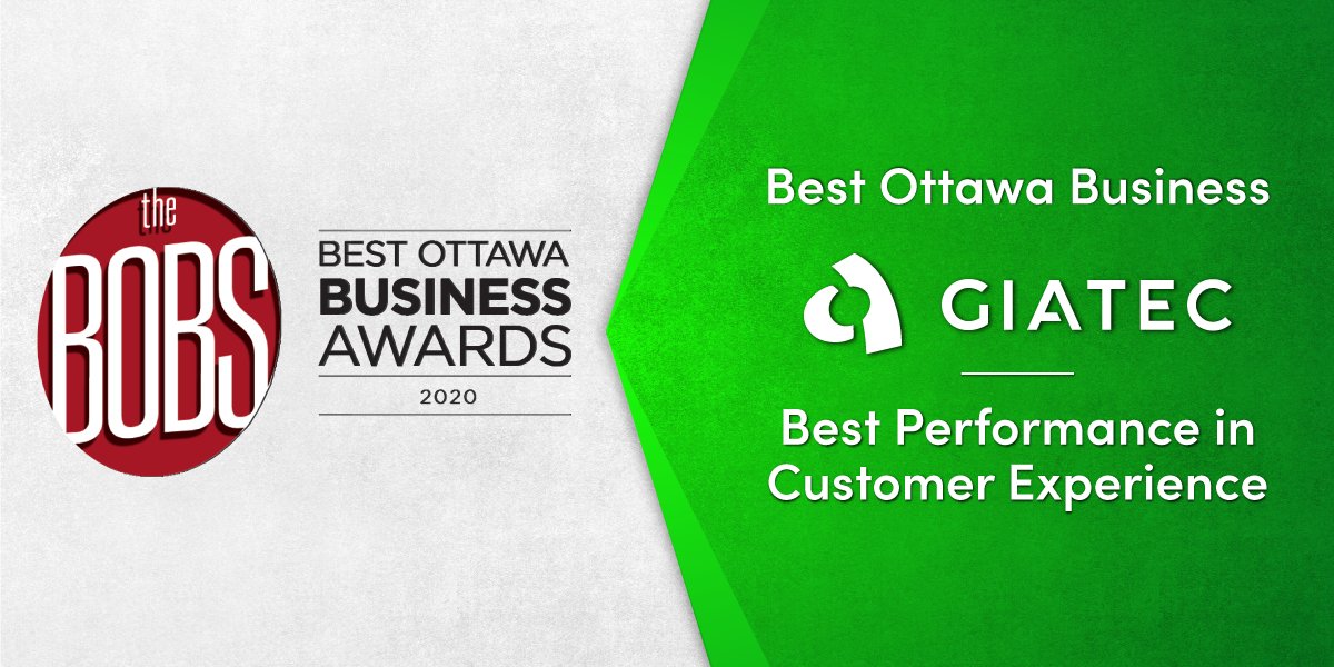 Giatec's tweet image. We are thrilled to announce that we have won two Best Ottawa Business Awards this year! Giatec was recognized for the Best Ottawa Business &amp;amp; Best Performance in Customer Experience awards.
Read more here: hubs.ly/H0BxxdY0
@obj_news @ottawabot
#OTTBOBs