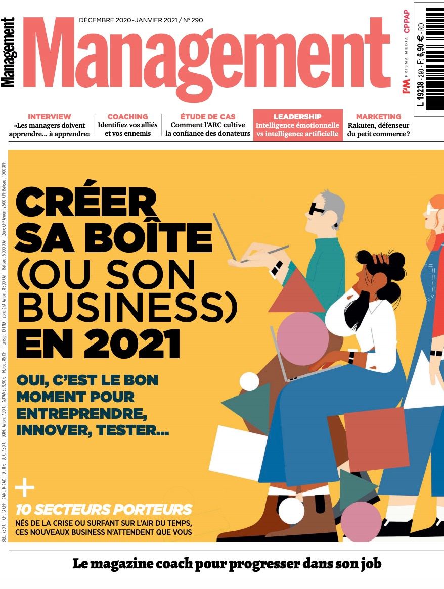 📢 Le nouveau Management vient de sortir !
En couverture, un grand dossier sur les clés pour créer votre boîte en 2021 (eh oui, c'est le bon moment pour entreprendre !)
A découvrir dans tous les kiosques, physiques et numériques, et sur buff.ly/2JhqoWh