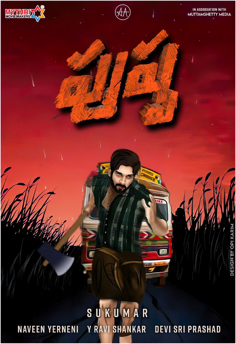 iamBunnySourav's tweet photo. #Pushpa💖
#Fan_Made_Poster🇧🇩
#Design_by @OPi_krm @alluarjun https://t.co/VZOu5n1y6e