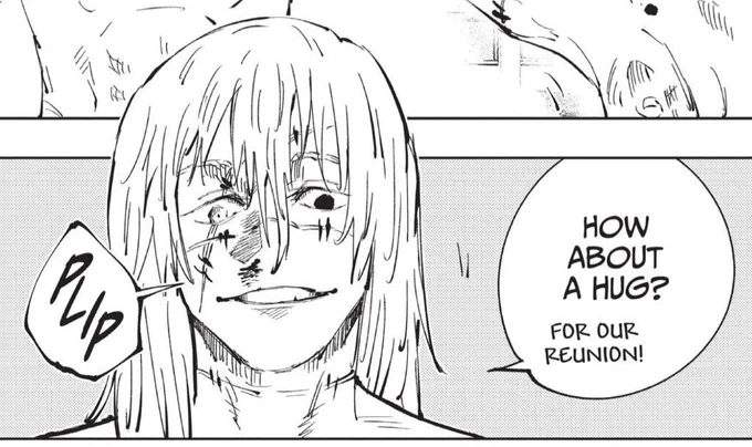 the thought of mahito canonically asking for a hug never leaves my mind 