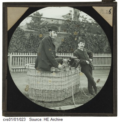 The Shadbolt collection of 76 glass lantern slides includes illustrations as well as photography from the adventures of balloonist Cecil Shadbolt, taken between 1882-1892. Shadbolt sadly died in a balloon accident in 1892.  #ExploreYourArchive  @explorearchives