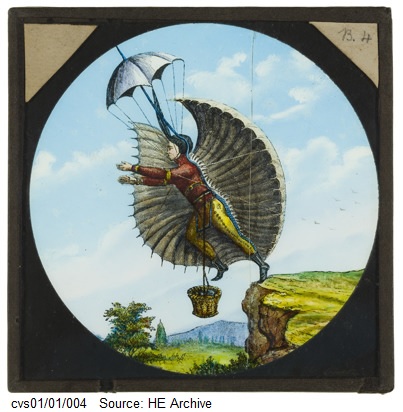 Shadbolt used the lantern slides for his touring lecture 'Balloons and Ballooning, Upwards and Onwards'. You can read more about the collection and browse the slides here;  https://historicengland.org.uk/images-books/archive/collections/photographs/shadbolt-collection/  #ExploreYourArchive