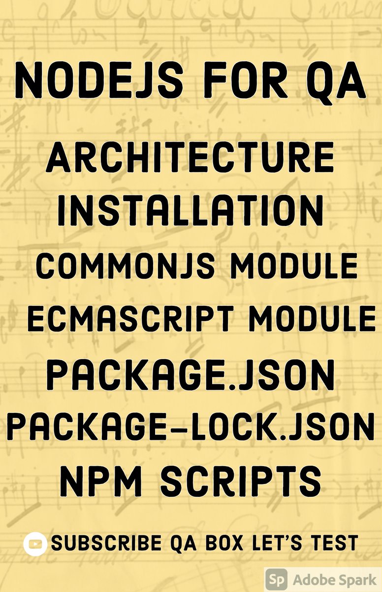 qabox_letstest's tweet image. #Nodejs 
#nodejsbasics
#nodejsfortesters

Node.js Basics youtube.com/playlist?list=… via @YouTube