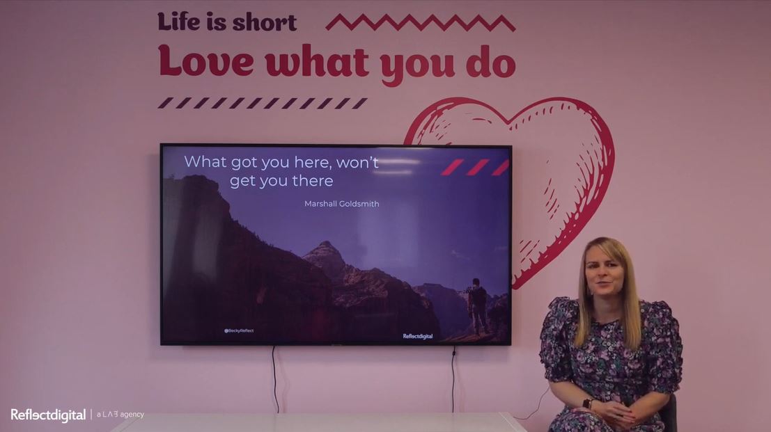 BigLittle_Likes's tweet photo. How can you humanise your #SEO strategy? Have your audience &amp; business goals at its heart and you'll know what real success looks like. Great session by @BeckyReflect of @ReflectDigital #digitalgrowth20 https://t.co/gLETlwEw7u