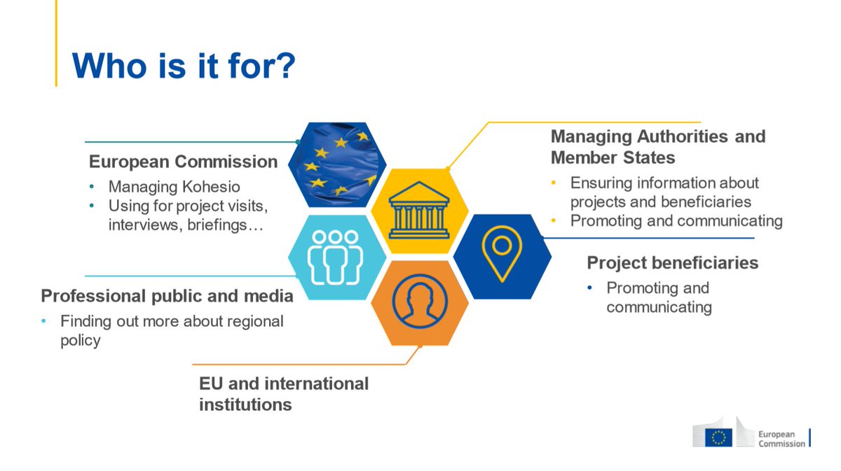 EUinmyRegion's tweet photo. Presenting a🆕#CohesionPolicy tool - #Kohesio: A (pilot) #knowledgemanagement platform aimed at capturing and visualising projects described in list of operations for 2021-2027 programme for more transparency and accessibility by all
https://t.co/fQgPfkOFhG
#InformInio https://t.co/hECD3kCKIm