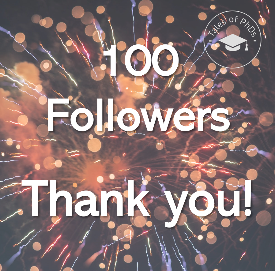 TalesofPhds's tweet photo. We are happy to have finally gathered 100 Followers!
Thank you to every one that has supported us in these last months!
Visit: https://t.co/GFy9psml8M
#talesofphds #100followers #supportphdstudents
#AcademicChatter
Photo by Erwan Hesry on Unsplash https://t.co/hlh5PdV4om
